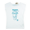 Plastic straws suck, camiseta de bambú